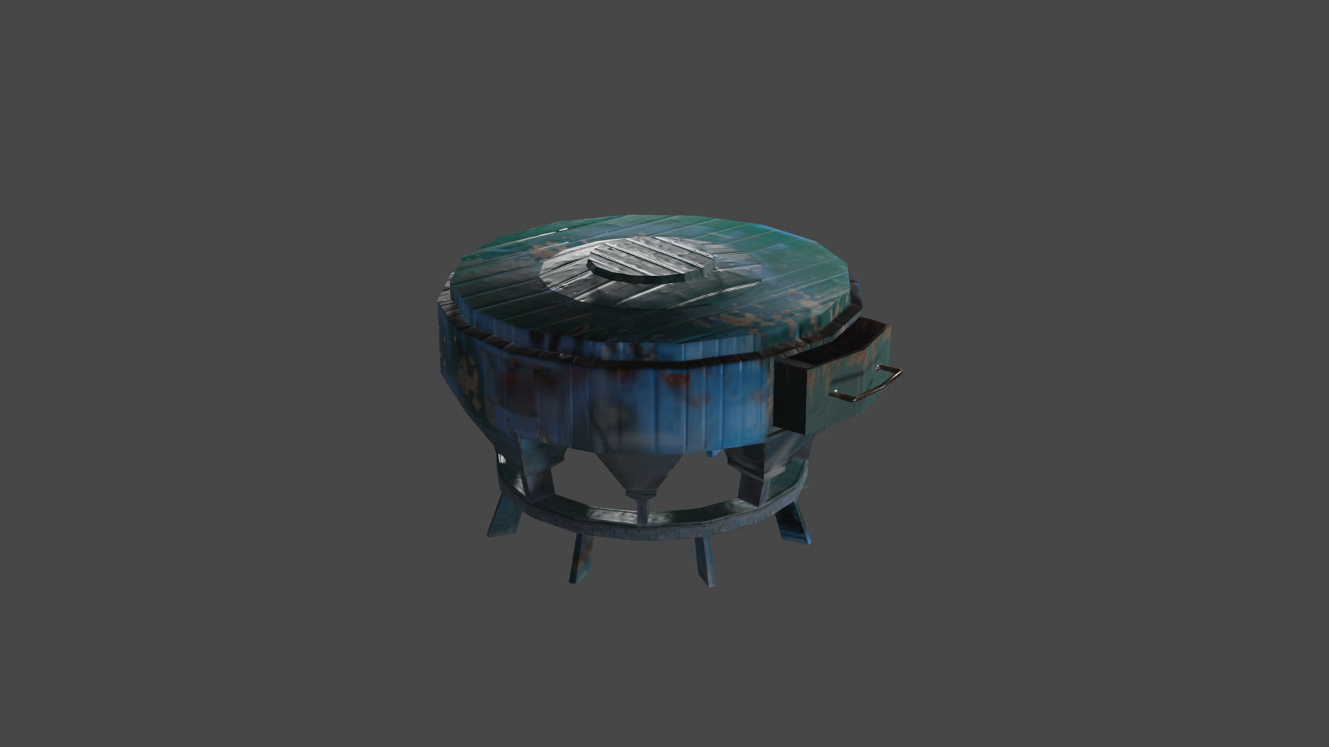 DUSTY SIDE-TABLE  (LOW POLY) preview image 1